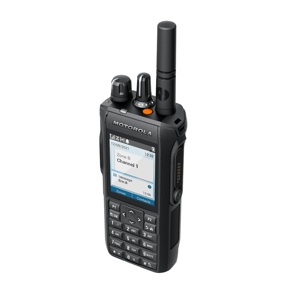 Motorola MOTOTRBO R7 Right Side Profile with Accessory Connector