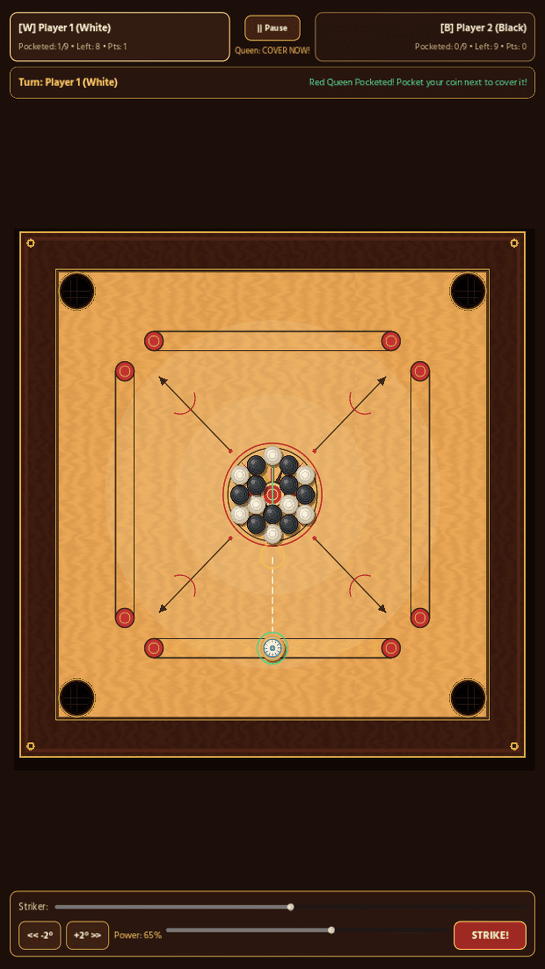 Carrom by Walletmix — Red Queen Cover State